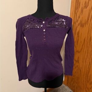 Purple Sequin children’s Top